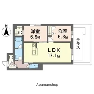 デア グランツ【2階】の間取り