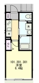 ベイルームハイム横濱保土ヶ谷【1階】の間取り