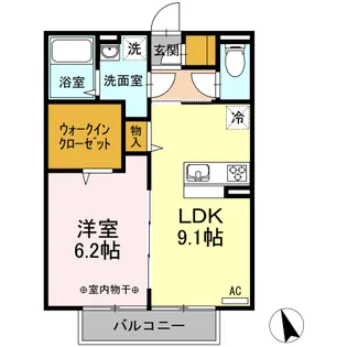 LUCE SERENO【2階】の間取り