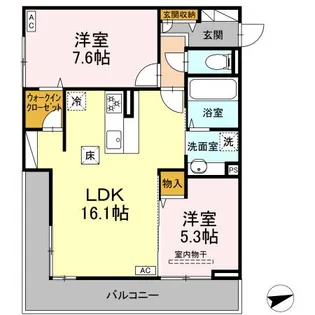 GREEN LINKS【1階】の間取り