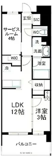 エクセレントシティ横濱天王町ステーションサイド【2階】の間取り