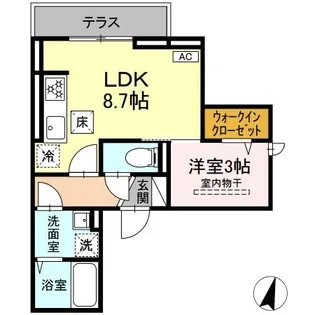 D PAINA弘明寺II【1階】の間取り