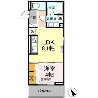 D’Bless和田町【2階】の間取り