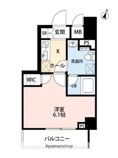 SQUARE CITY YOKOHAMA NEGISHI Ⅱ【7階】の間取り