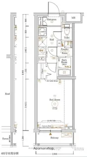 LOG登戸STATION SIDE【3階】の間取り