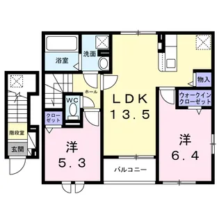 ココル【2階】の間取り