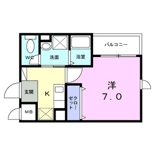 ヴァンベェール27【1階】の間取り