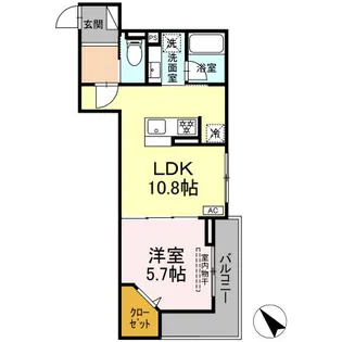 D’BLESS鶴見市場【2階】の間取り