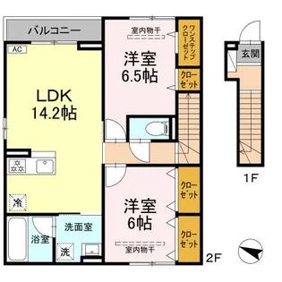 ヒルサイドテラス【2階】の間取り