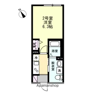 ベイルーム鶴見花月園【1階】の間取り