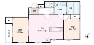 グラトゥーイト【1階】の間取り