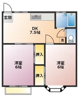 MTヴィレッジA【1階】の間取り