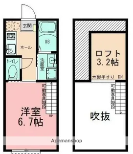 クレスタ鴨居【2階】の間取り