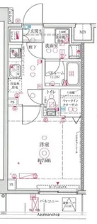 クレヴィスタ武蔵中原Ⅱ【5階】の間取り