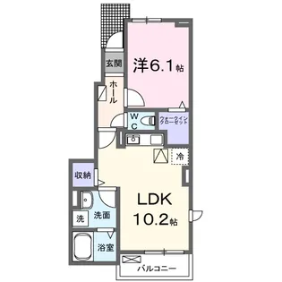 横須賀デントK【1階】の間取り