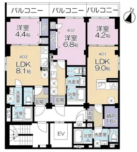 MAISON FUTABA(メゾンふたば)【4階】の間取り