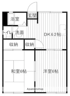クリアスカイ湘南西富【1階】の間取り