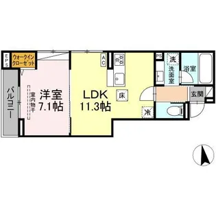 スリジエ【1階】の間取り