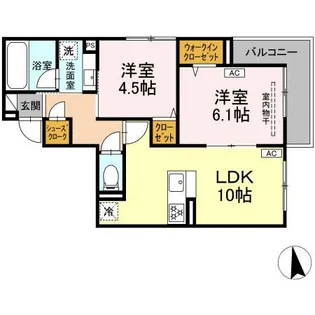 スリジエ【3階】の間取り