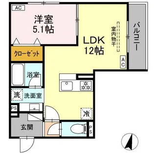 ブルマーレ湘南台【3階】の間取り