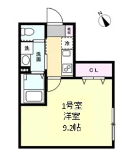 ベイルーム相模原清新セレーナ【1階】の間取り
