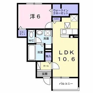 ボンズコート【1階】の間取り