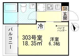 Valle Feliz雑色【3階】の間取り