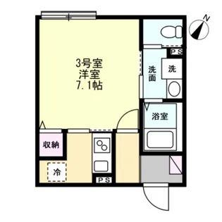 ベイルーム海老名かしわ台【1階】の間取り