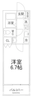 マ・フィーユ六角【1階】の間取り