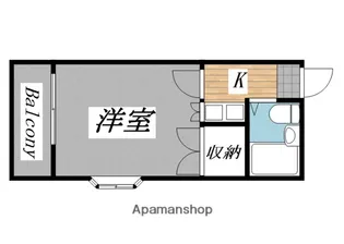 ゼフィランサス衣笠【201号室】の間取り