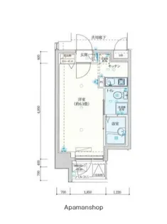 バージュアル横濱鶴見Ⅱ【8階】の間取り