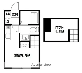 BRICKS【1階】の間取り