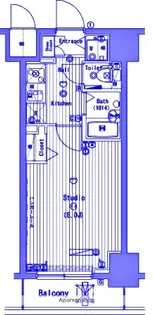 グランド・ガーラ横濱万世町【8階】の間取り