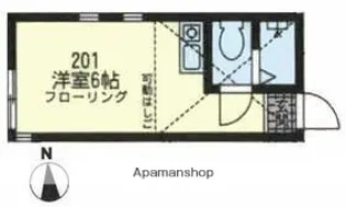 ユナイト小倉アモーレ【2階】の間取り