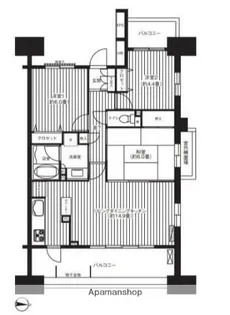 プロムナード新城【3階】の間取り