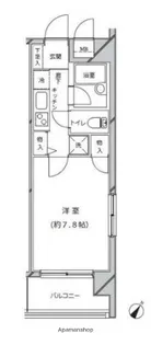 ライジングプレイス西横浜【6階】の間取り