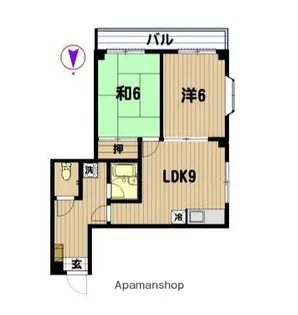 メゾンマイネ【3階】の間取り