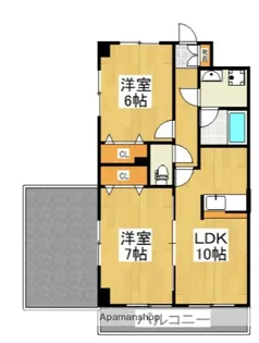 エルザ多摩川【5階】の間取り