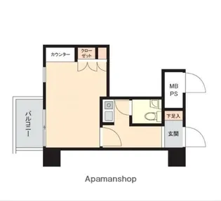 新丸子ダイカンプラザシティ【2階】の間取り