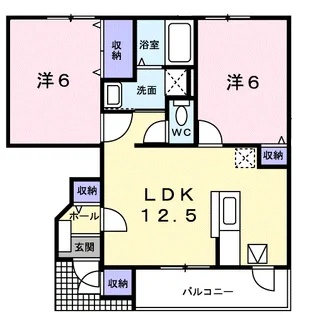 シャルマンA【1階】の間取り
