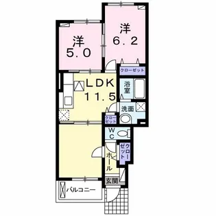 カレント ステージ【1階】の間取り