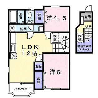 フロレスタⅡ【2階】の間取り