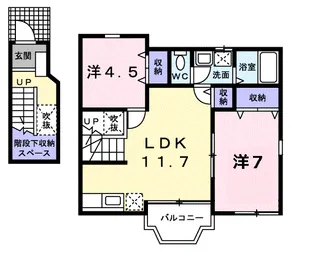 ラ・アベリール【2階】の間取り