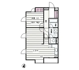 エクセル米喜(池上)【1階】の間取り