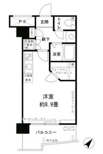 アルテーヌ新横浜【7階】の間取り