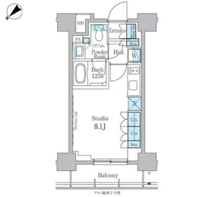 パークアクシス横浜反町公園【3階】の間取り