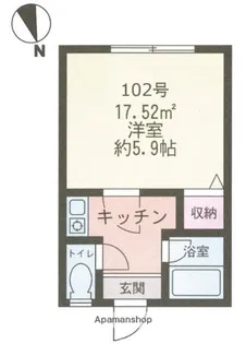 神奈川県横浜市港北区菊名6丁目【アパート】の間取り