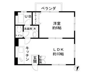 月岡マンション【4階】の間取り