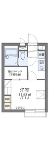 レオパレス具々田Ⅱ【1階】の間取り