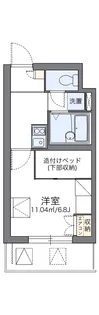 レオパレスシェル都Ⅲ【3階】の間取り